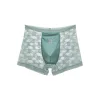 Men's High-End SatinSeamless Breathable Antibacterial Large Size Lace Mesh Boxer Briefs
