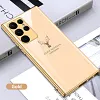 2022 Luxury Deer Pattern Camera All-inclusive Electroplating Process Case For Samsung S22 S21 Series