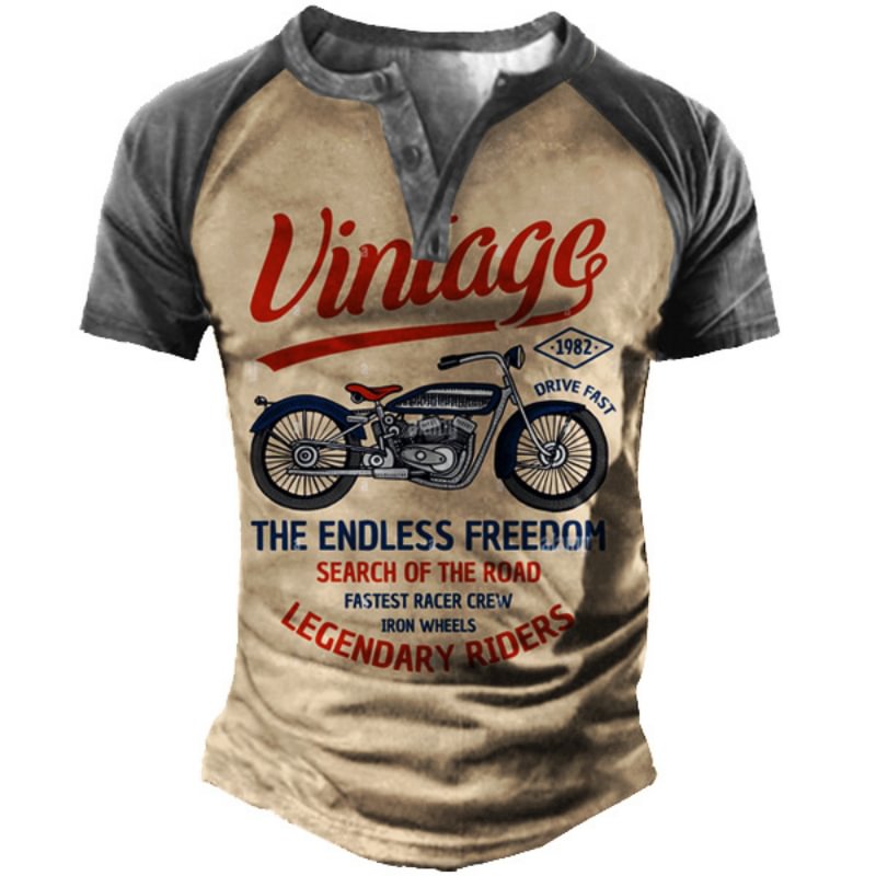 Men's Casual Printed Short Sleeve T-Shirt