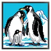 Bead Embroidery - Full Printed 9CT Penguins(20x20 CM)