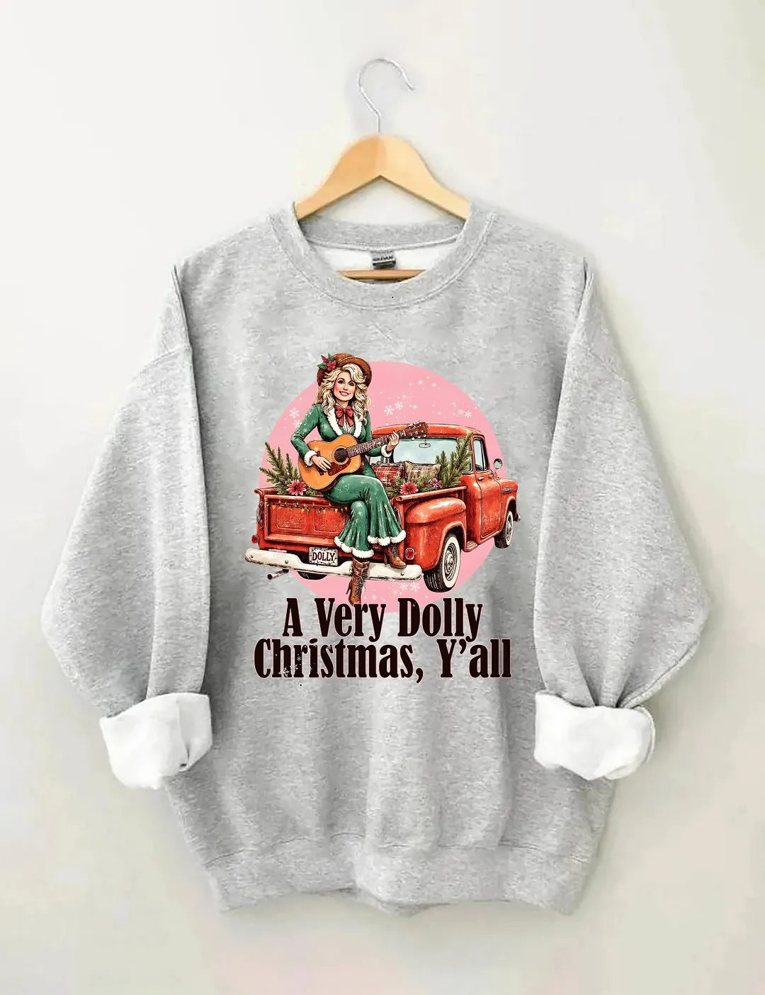 A Very Dolly Christmas,Y'all Sweatshirt