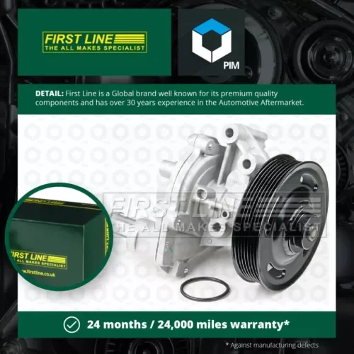 Water Pump fits FORD RANGER TKE TDCi 2.2D 2011 on Coolant Firstline 1719125 New Parts