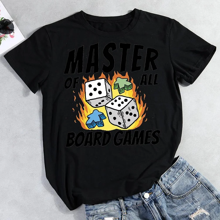 Board game Round Neck T-shirt