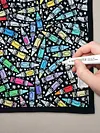 DIY Coloring Blanket Color Your Own Blanket DIY Drawing Blanket Home Decor Gift
