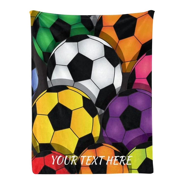 Personalized Soccer Blanket for Comfort & Unique| BKKid185