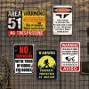 5pcs - Warning - Vintage Metal Signs(12*16Inch)