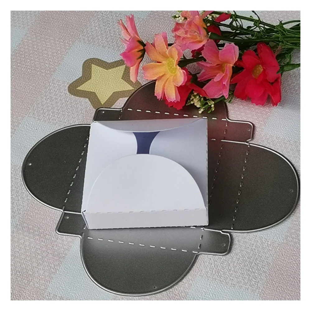 New Gift Box Metal Cutting Die Stencil Template for DIY Embossing Paper Photo Album Gift Cards Making Scrapbooking Dies Cut