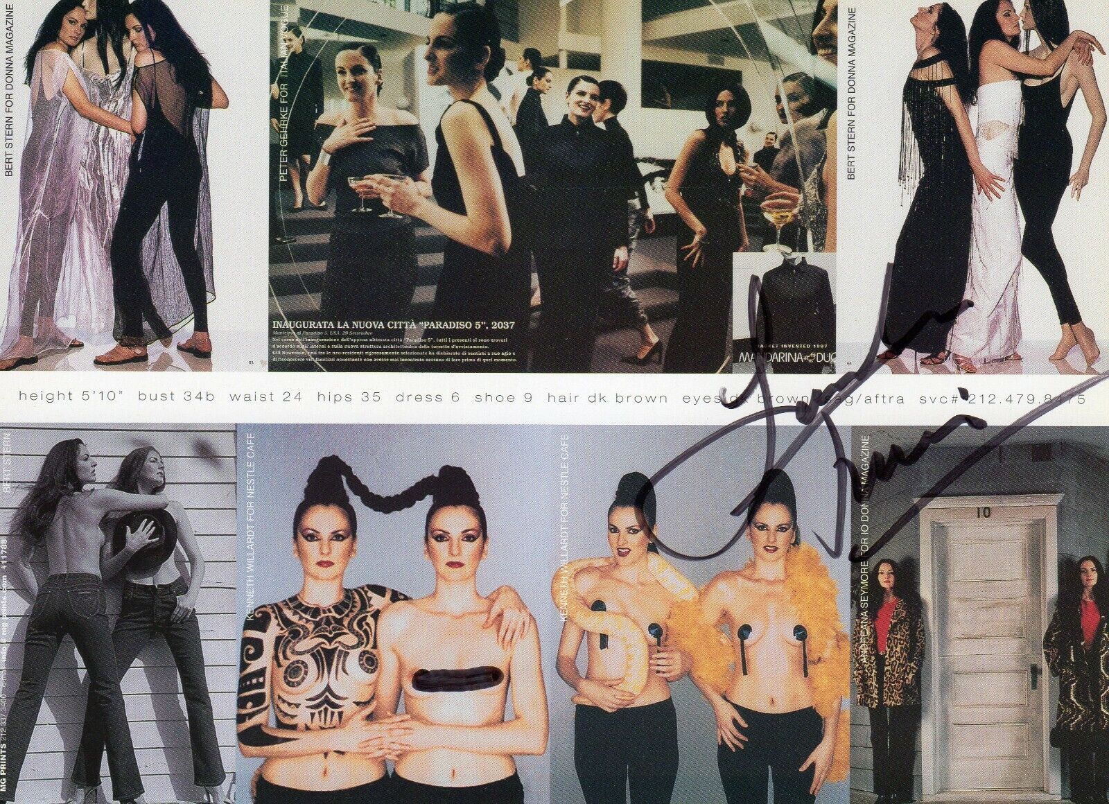 LISA & LYNETTE LAVENDER AUTOGRAPH, COMPANIONS TO BERT STERN