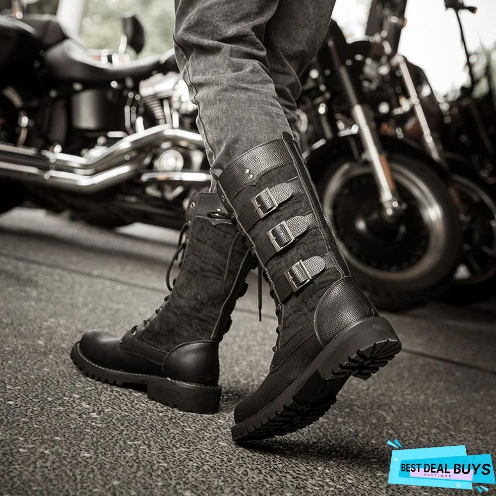 Vintage British Men's Oversized Work Boots