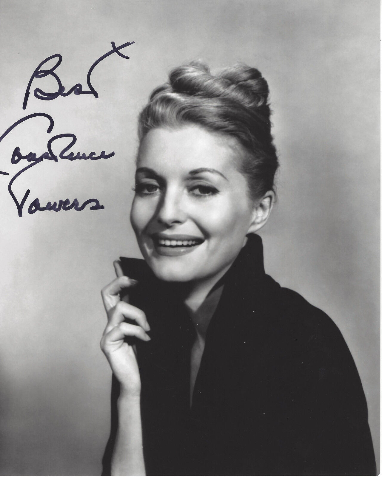 ACTRESS CONSTANCE TOWERS SIGNED AUTHENTIC THE HORSE SOLDIERS 8X10 Photo Poster painting w/COA