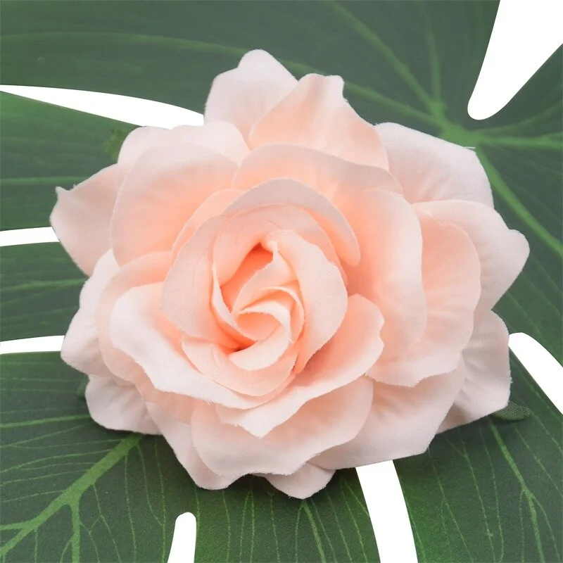 10pcs Large 10cm Artificial Rose Silk Flower Heads For Wedding Decoration DIY Scrapbooking Wreath Gift Box Craft Fake Flowers