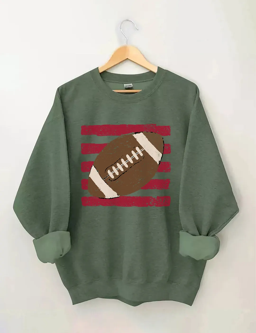 Striped Football Ball Sweatshirt