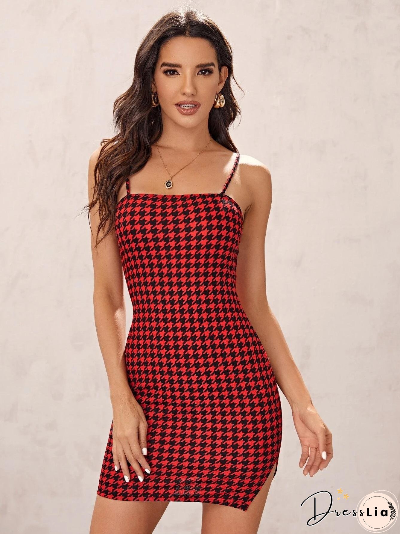 Retro Plaid Sexy Spaghetti Straps Bodycon Mini Dress Summer Womens Casual Party Short