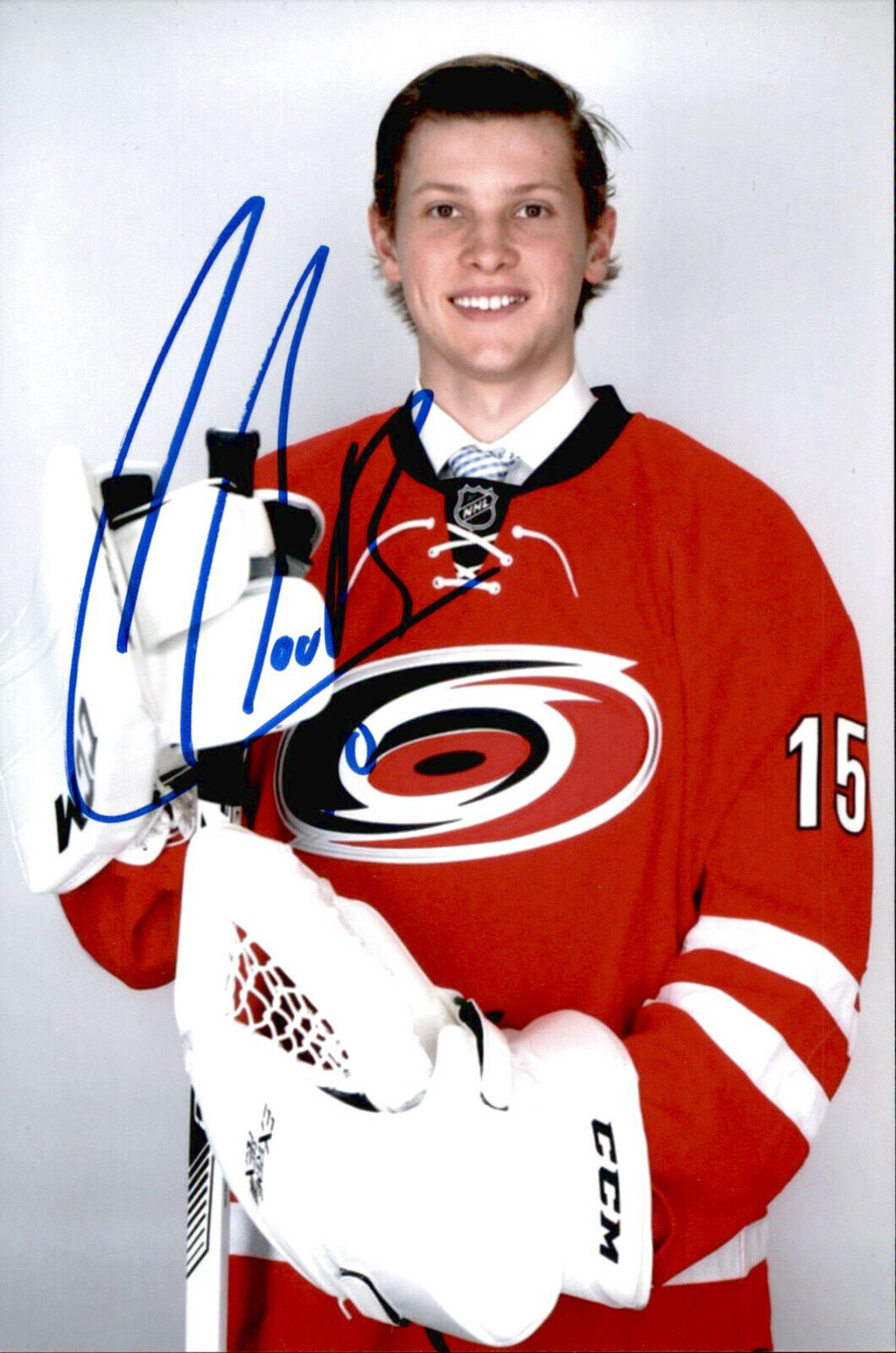 Callum Booth SIGNED autographed 4x6 Photo Poster painting CAROLINA HURRICANES