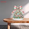 (US Local)Christmas Tree Print DIY Diamond Painting Tabletop Ornaments Decorations