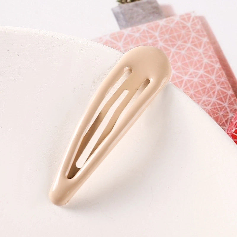 Minimalist Water Droplets Metal Stoving Varnish Hair Clip 1 Piece