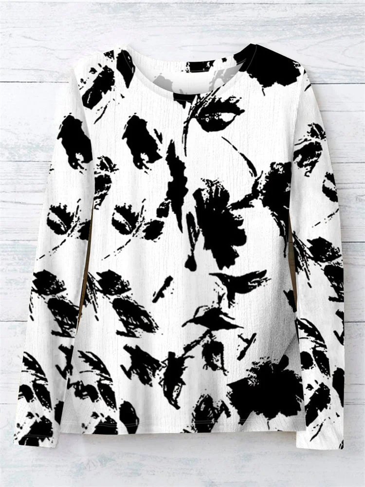 Women Long Sleeve High Quality Loose Soft Top Blouse