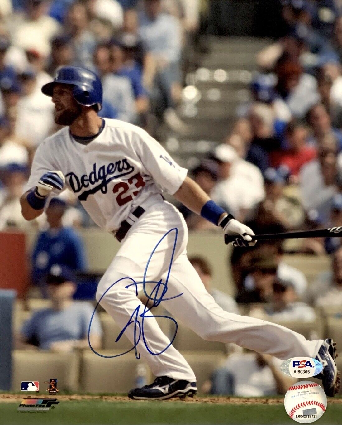 Casey Blake Signed Los Angeles Dodgers 8x10 Photo Poster painting PSA AI80365