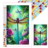 (US Only)5D DIY Full Square Drill Diamond Painting Dragonfly Animal Series Decor 50x75cm