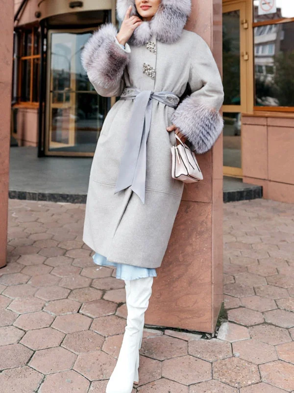 Luxury Temperament Warm Women's Fur Coat