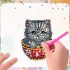 6Pcs Weihnachtstasse Katze - 5d DIY Handwerk Aufkleber Magnet