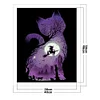 11CT Witch Cat - Stamped Cross Stitch Kits