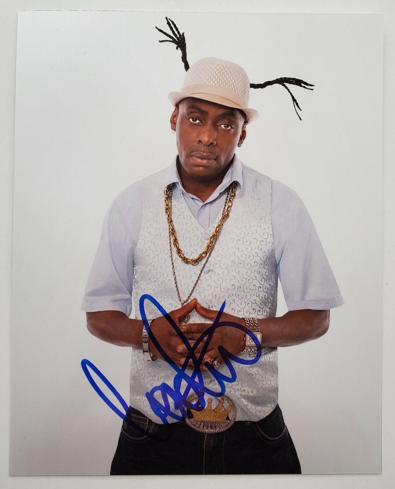 Coolio Signed 8x10 Metallic Photo Poster painting Rapper Gangsta Paradise Hip Hop Rap Legend RAD