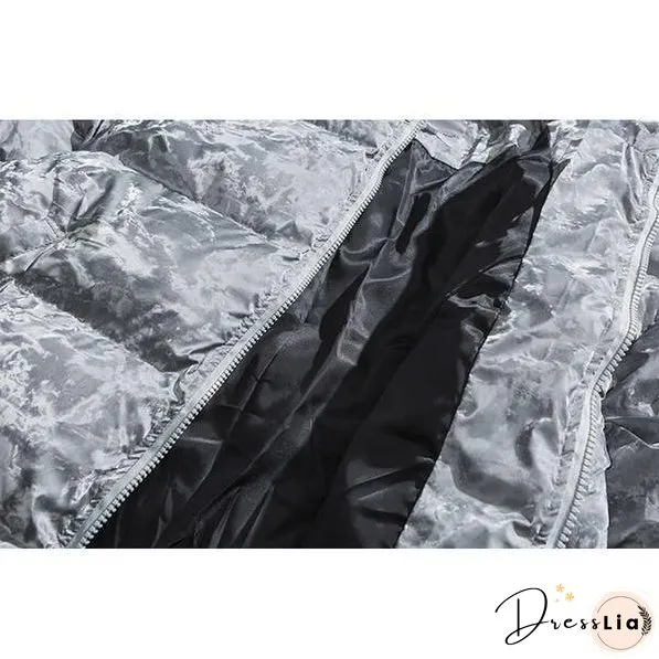 Solid Color Casual Short Parka Winter The New Fashion Reflective Flannelette Warm Women