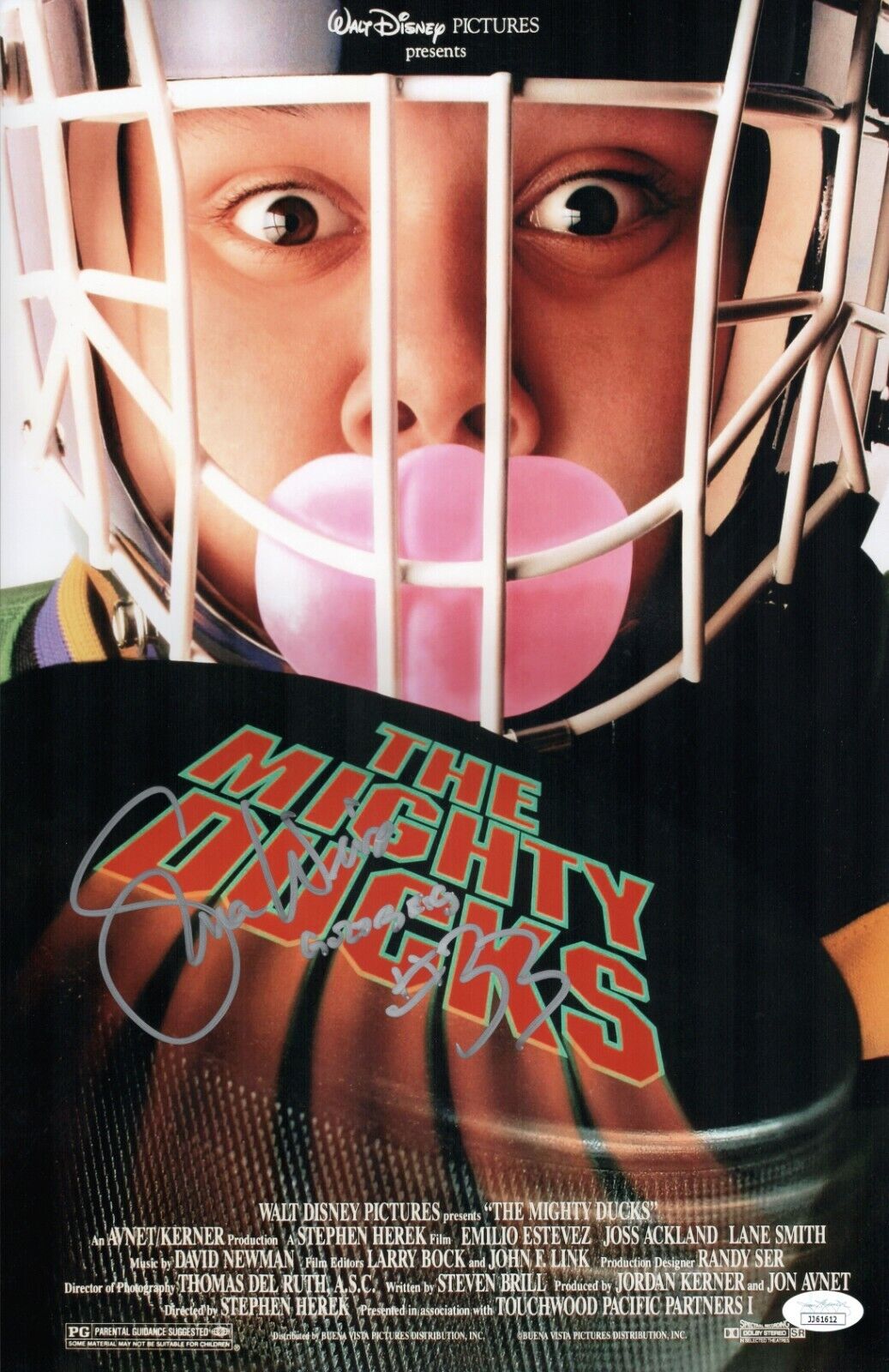 SHAUN WEISS Signed 11x17 Photo Poster painting Greg Goldberg The Mighty Ducks #33 COA JSA Cert