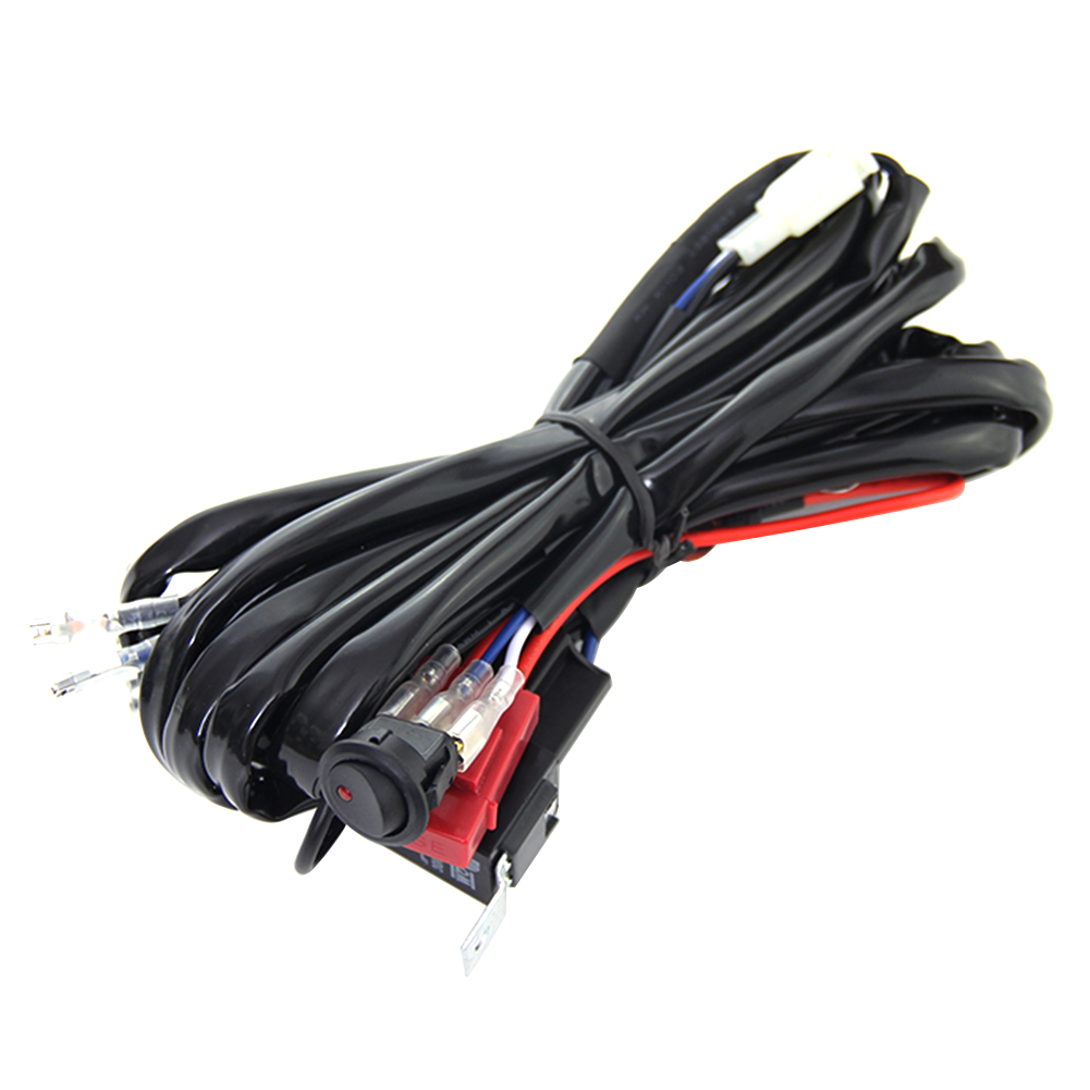 

LED Light Bar Wiring Harness Kit 2 Leads On/Off Switch 40A Relay Fuse IP67, 501 Original