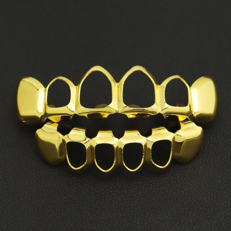 Hip-Hop Solid Color Copper Unisex Tooth Socket Punk Rings