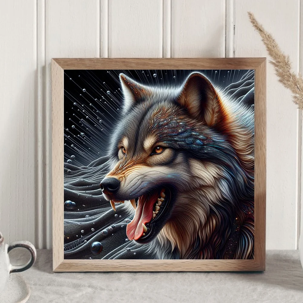 Diamond Painting - Full Round Drill - Wolf(Canvas|30*30cm)