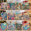 12pcs Flower Animals Diamond Art Greeting Cards DIY 12 Pack with Envelopes