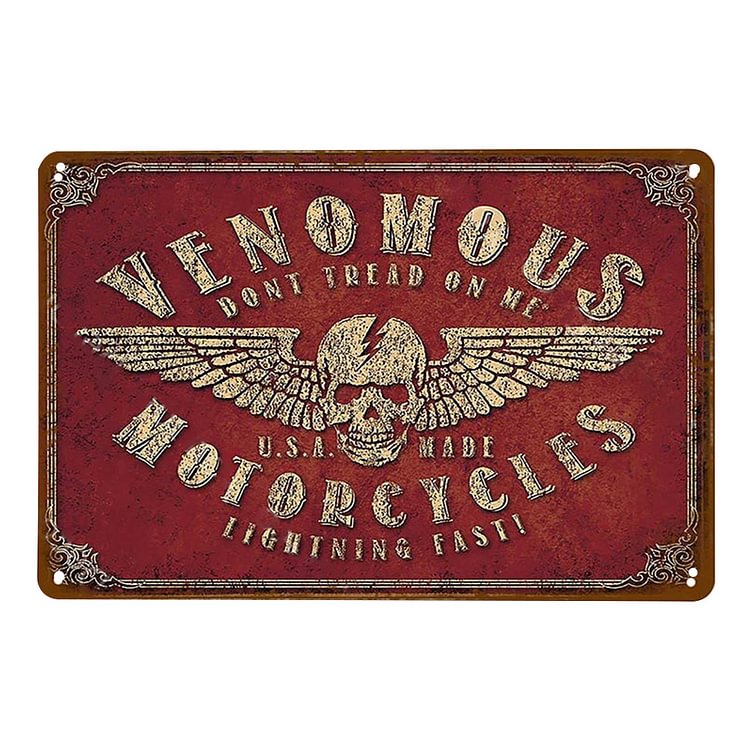 Motos Vensmous - Enseigne Vintage Métallique/enseignes en bois - 20*30cm/30*40cm