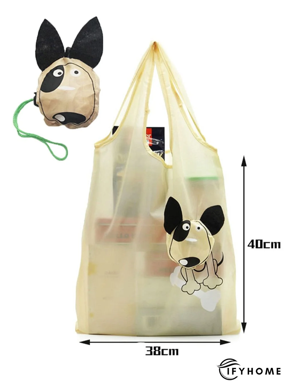 Creative Cartoon Puppy Foldable Portable Environmental Shopping Bag | IFYHOME