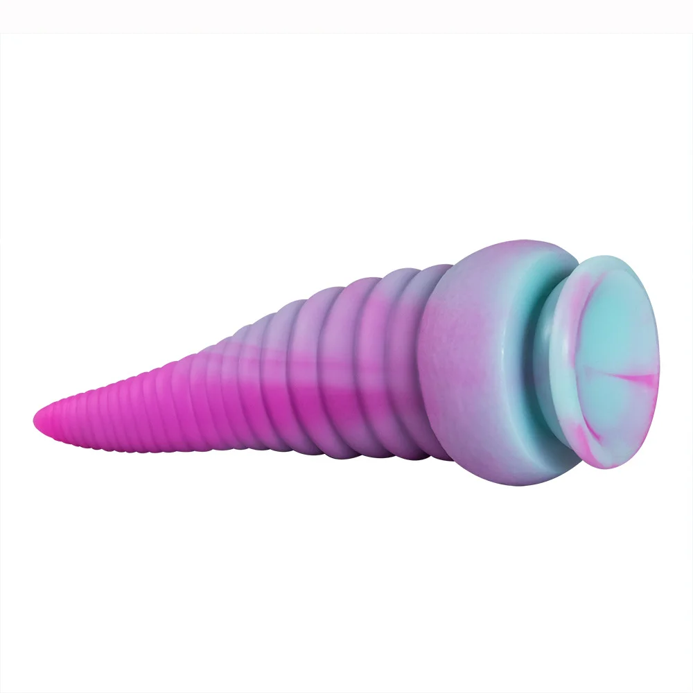 8in Multi-colored Tentacle Dildo Anal Plug Buttplug Monster Dildo (Triton)9