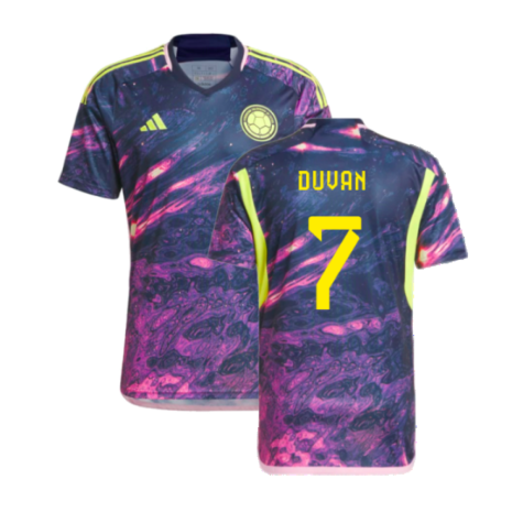 Columbia Duván Zapata 7 Away Shirt Kit 2023-2024 - Women's World Cup 2023
