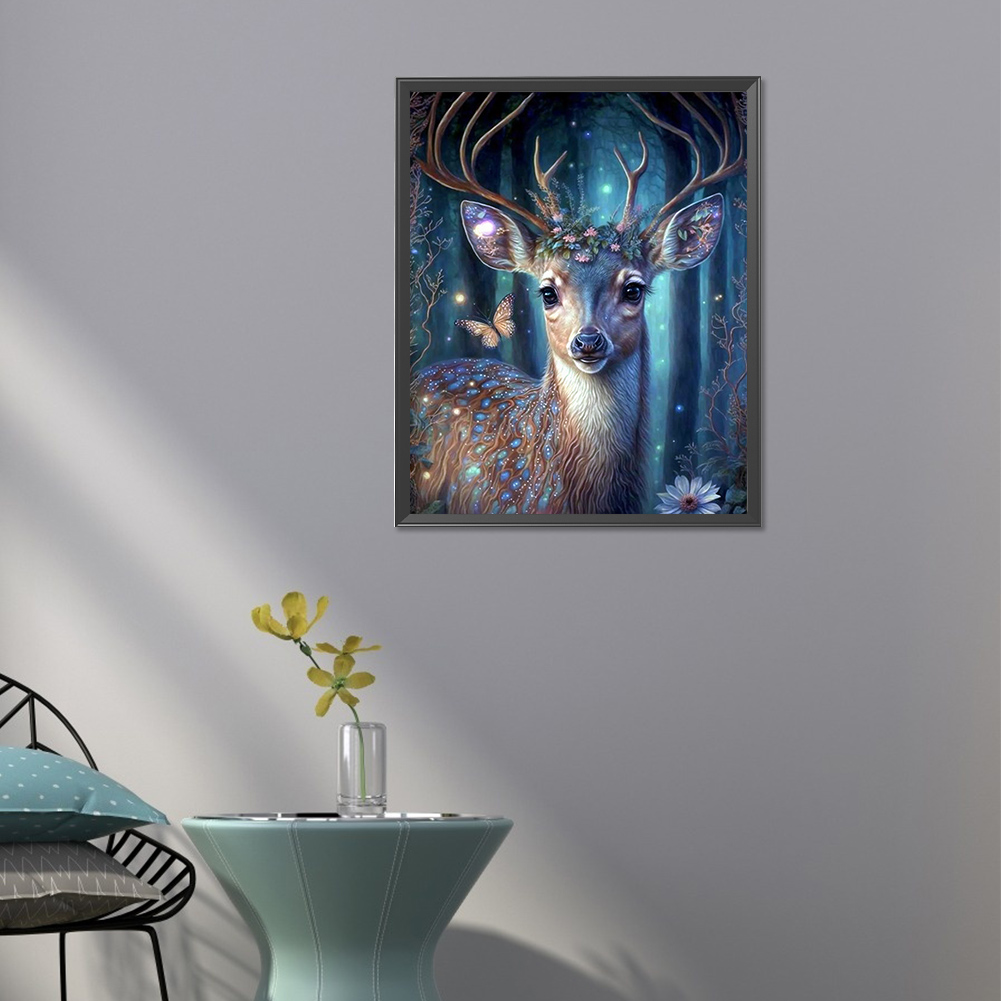 Deer-Partial AB Round Diamond Painting-40*50CM