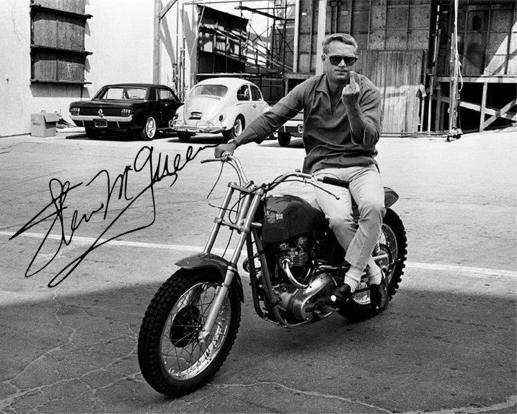 REPRINT - STEVE MCQUEEN Number One Autographed Signed 8 x 10 Photo Poster painting Poster RP