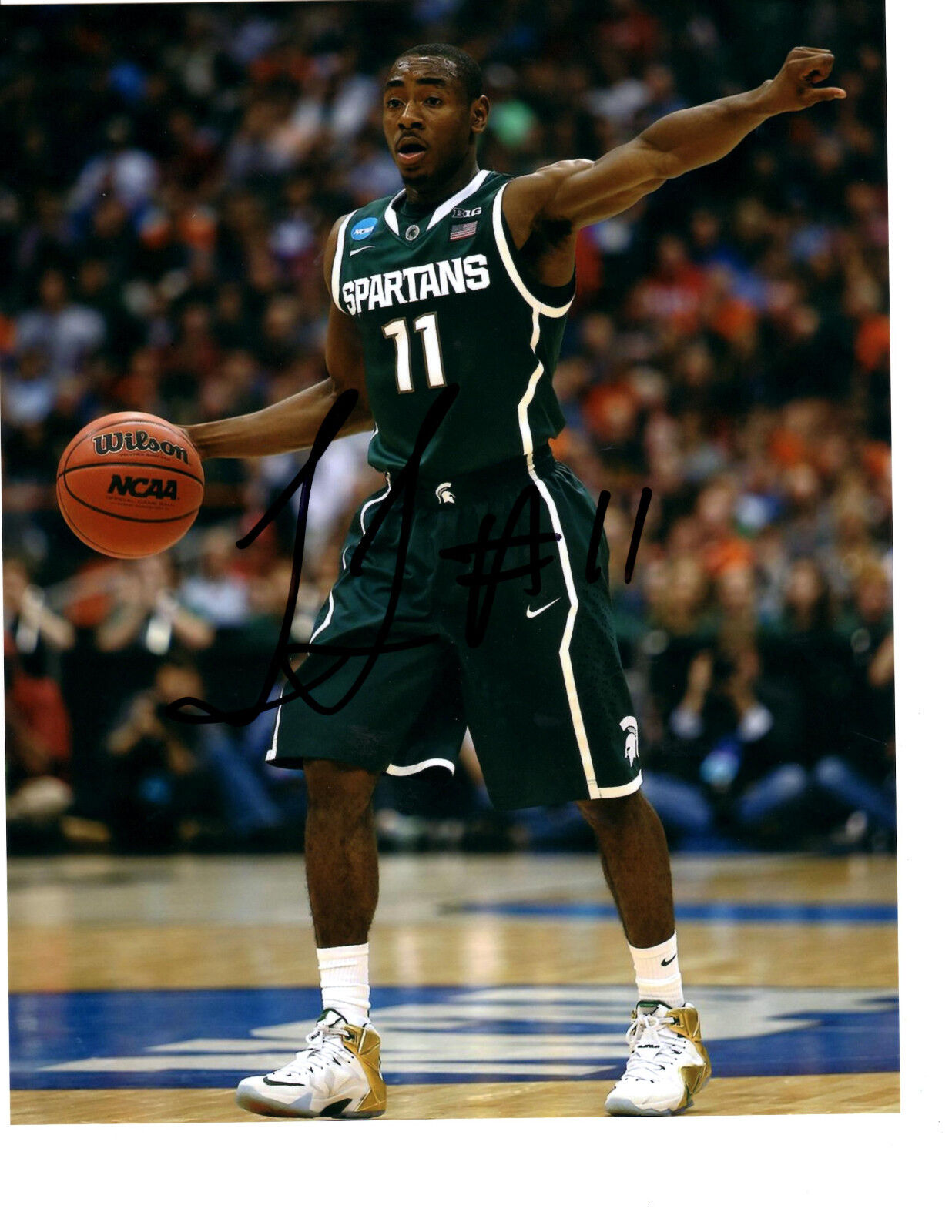 Lourawls Tum Tum Nairn Michigan State Spartans hand autographed signed 8x10 d