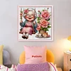 Happy Old Lady On Swing-11CT Stamped Cross Stitch 45*45cm/17.72*17.72in