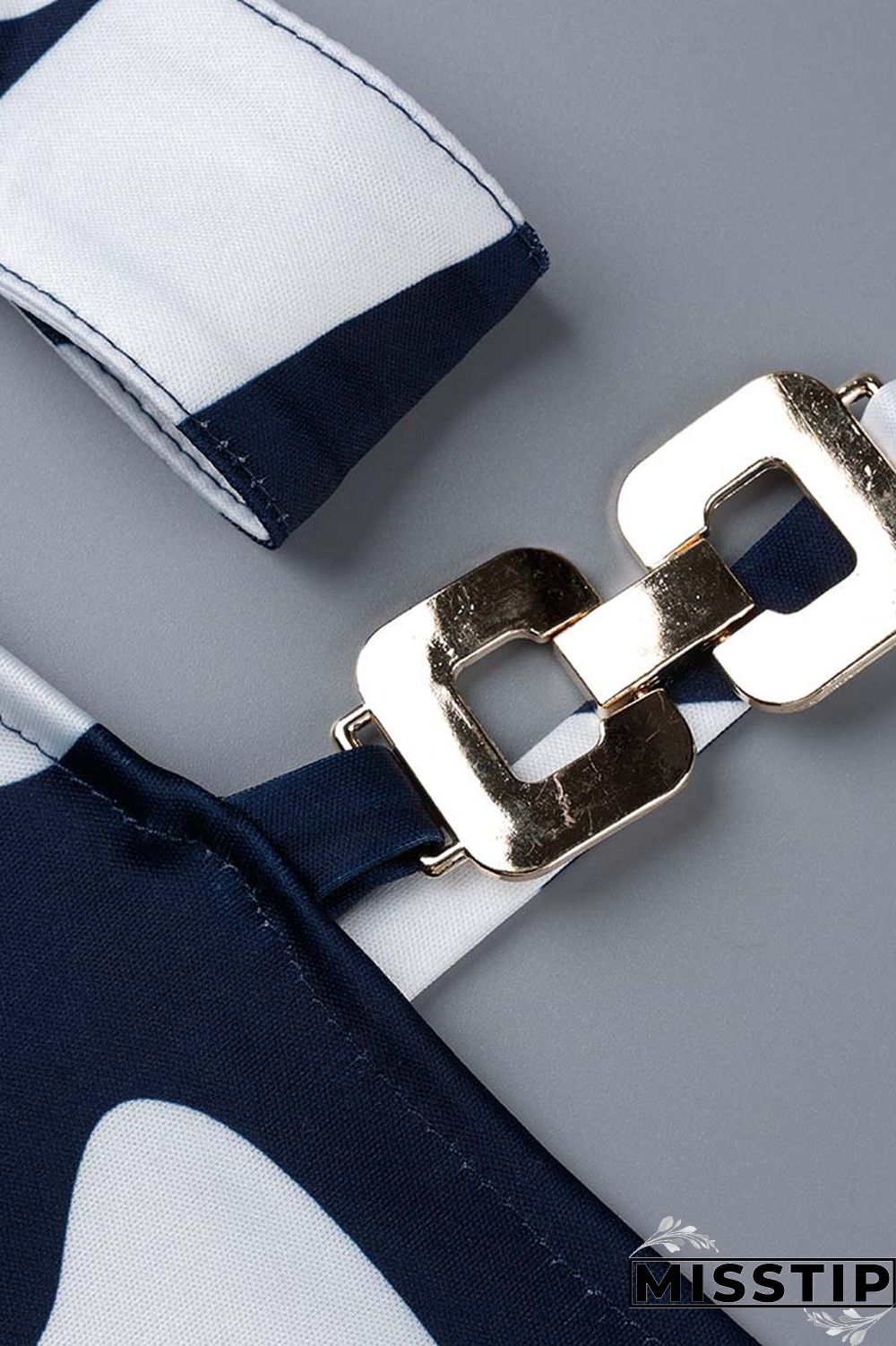 Black khaki Casual Print Hollowed Out Turtleneck Tops