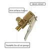 Car Tire Air Chuck Brass Inflator Pump Valve Clip Clamp Connector Adapter Nozzle