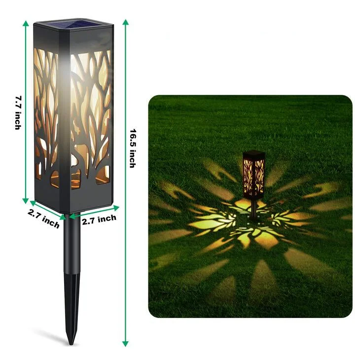 Solar Powered LED Garden Lights, Waterproof Solar Pathway Lights  Outdoor Garden decor For Yard