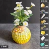 Wooden Vase Solid Mosaic Art Handmade Pasting Material Pack DIY Creative Decoration Kit