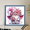 (US Only)Gnome Printed Cross Stitch Kit 40x40cm DIY 11CT Thread Art Needlework Home Decor
