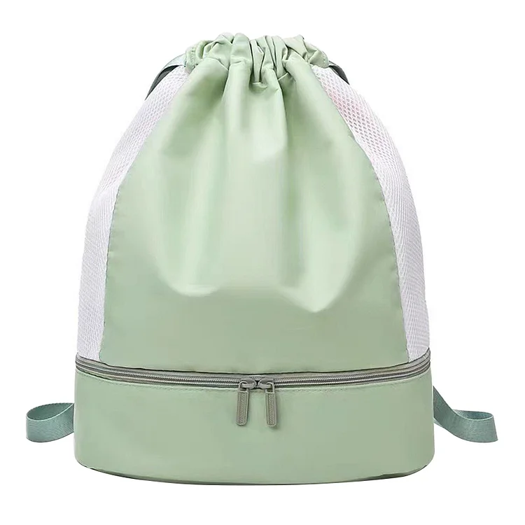 Training Fitness Women Backpack Oxford Cloth Travel Gym Sports Bag (Green)