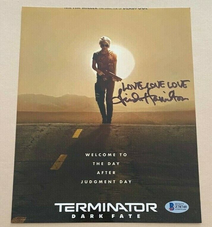 Linda Hamilton signed autographed 8x10 Photo Poster painting Terminator Beckett COA