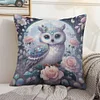 Flower Lantern-Pillow Case-3 strands 11CT Stamped Cross Stitch-45*45CM