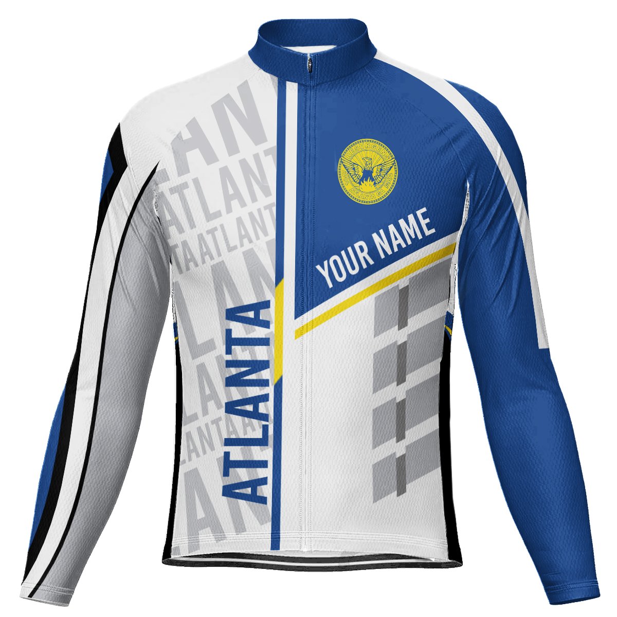 Customized Atlanta Long Sleeve Cycling Jersey for Men | captainssportss.com